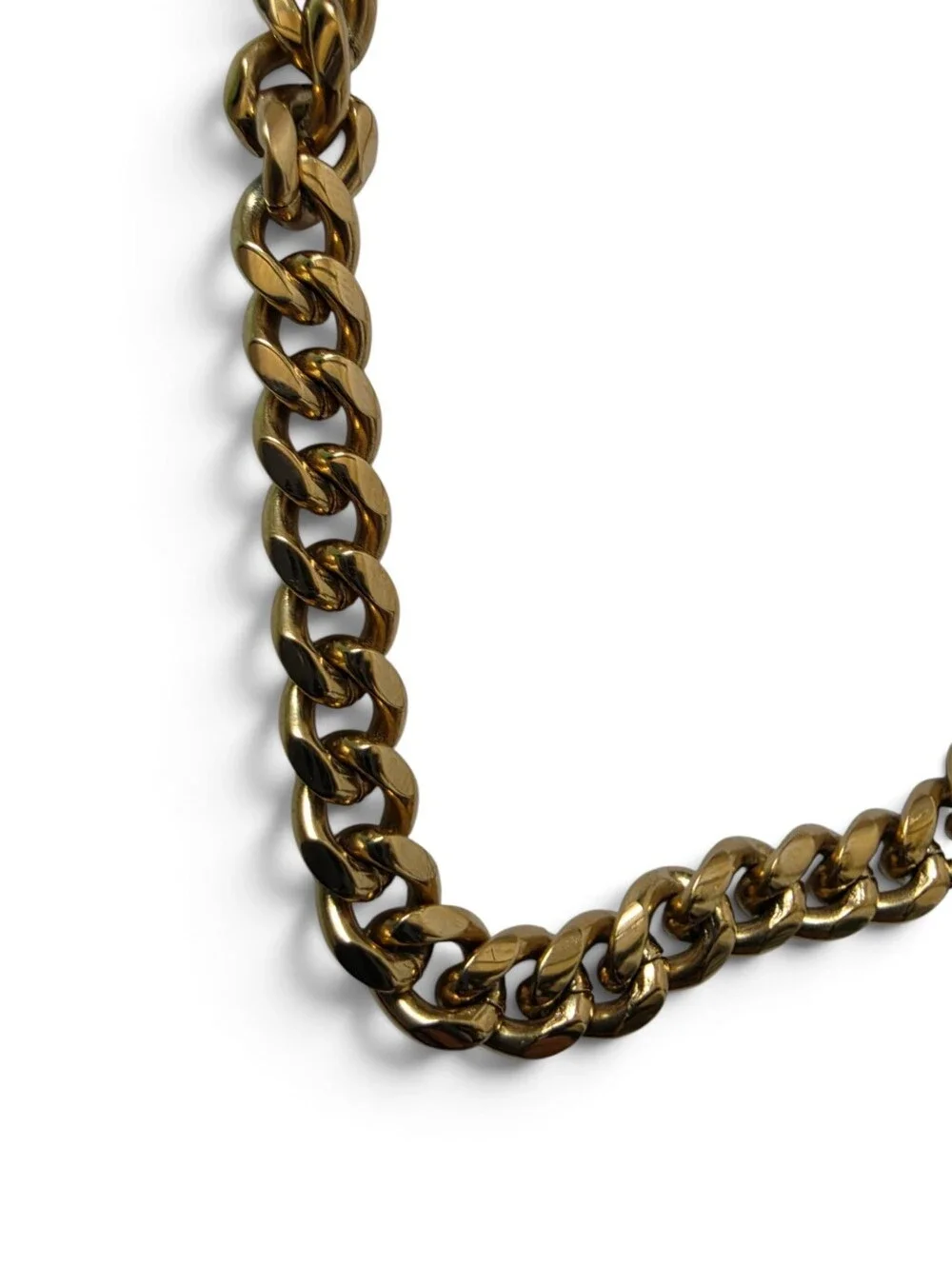 Cuban Link Chain Gold Tone Chain Necklace